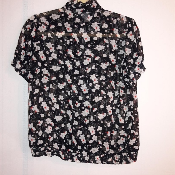 FIRE FLORAL BLOUSE - Picture 2 of 4